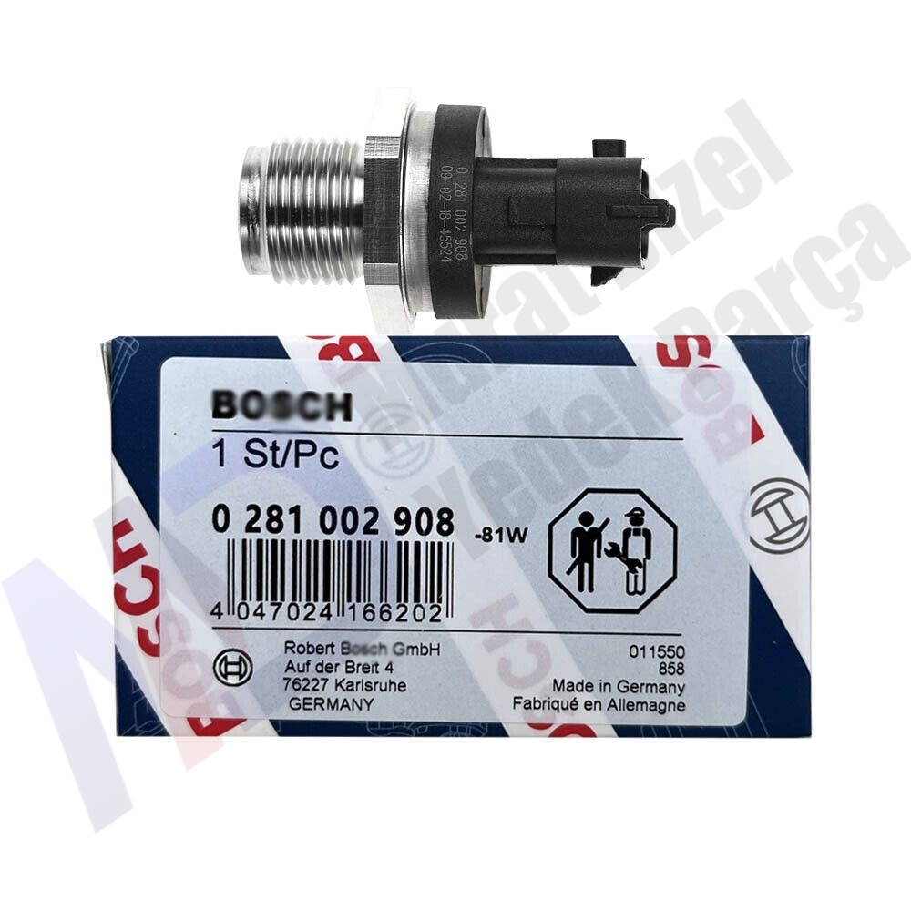 CR/RDS4/1500/KS Basınç Sensörü ( RENAULT ) LAGUNA II MEGANE II TRAFIC 1.9DCI 01 MASTER 2.2DCI 2.5DCI 0281002865 - 0281002734-0281002568-0281006085