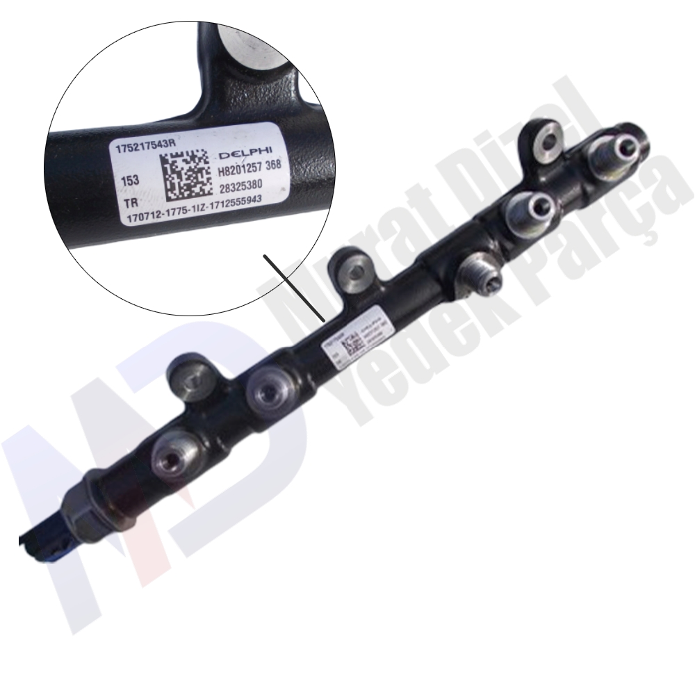 CR RAIL (175217543R - H8201257368 - 190125-0849-1LZ-1830319490)28389853 85PP73-01 MÜŞÜR